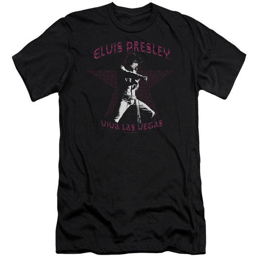 Elvis Presley - Viva Las Vegas Star-premuim Canvas Adult Slim Fit 30/1 - Black