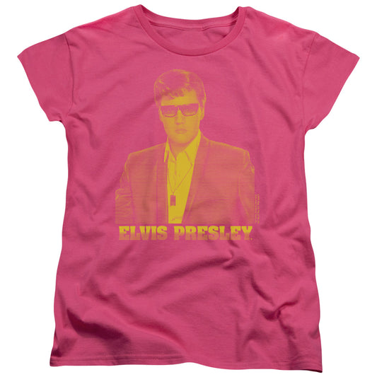 ELVIS PRESLEY YELLOW ELVIS-S/S WOMENS T-Shirt