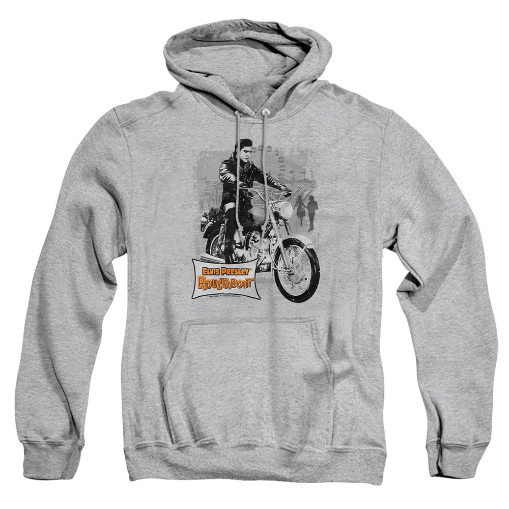 Elvis Presley - Roustabout Poster - Adult Pull-over Hoodie - Athletic Heather