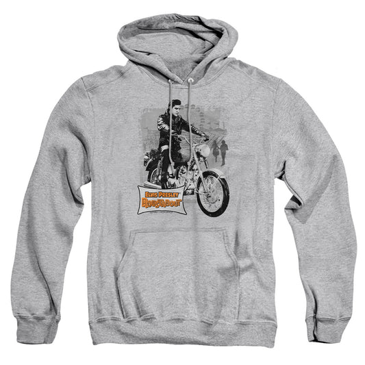 Elvis Presley - Roustabout Poster - Adult Pull-over Hoodie - Athletic Heather