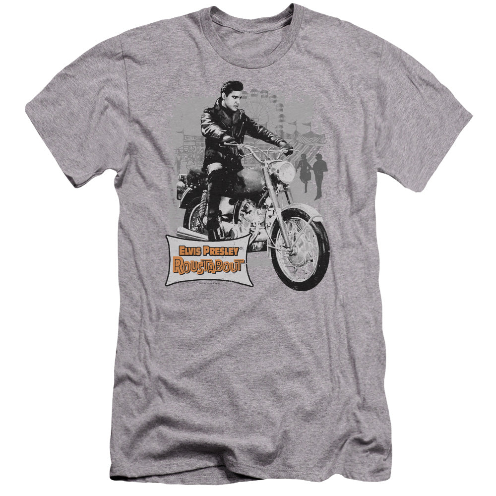 Elvis Presley - Roustabout Poster-premuim Canvas Adult Slim Fit 30/1 - Athletic Heather
