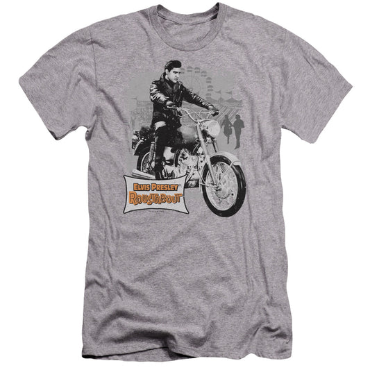 Elvis Presley - Roustabout Poster-premuim Canvas Adult Slim Fit 30/1 - Athletic Heather