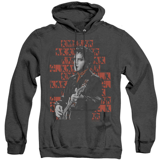 Elvis Presley - 1968 - Adult Heather Hoodie - Black