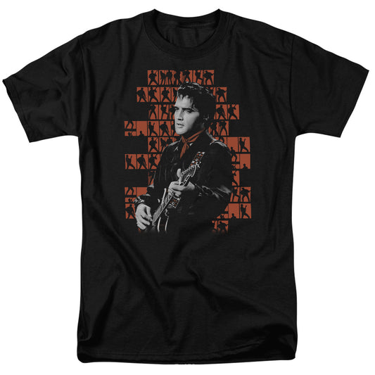 Elvis Presley - 1968 - Short Sleeve Adult 18/1 - Black T-shirt