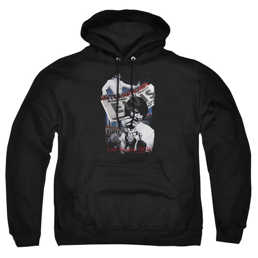 Elvis Presley - International Hotel - Adult Pull-over Hoodie - Black