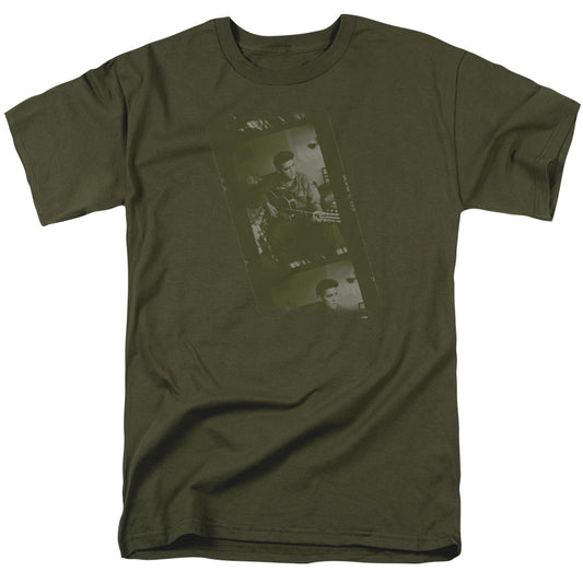Elvis Presley - Army - Short Sleeve Adult 18/1 - Military Green T-shirt