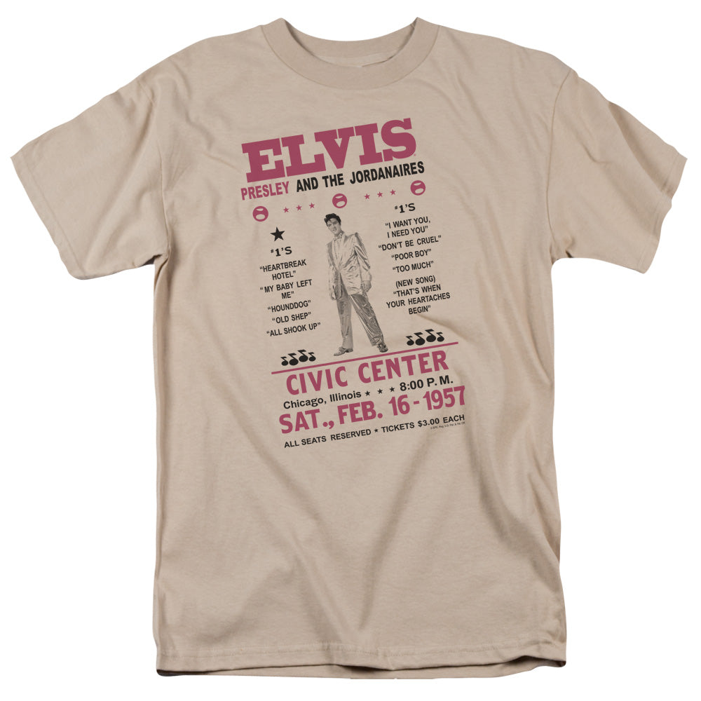 Elvis Presley - Jordanaires - Short Sleeve Adult 18/1 - Sand T-shirt