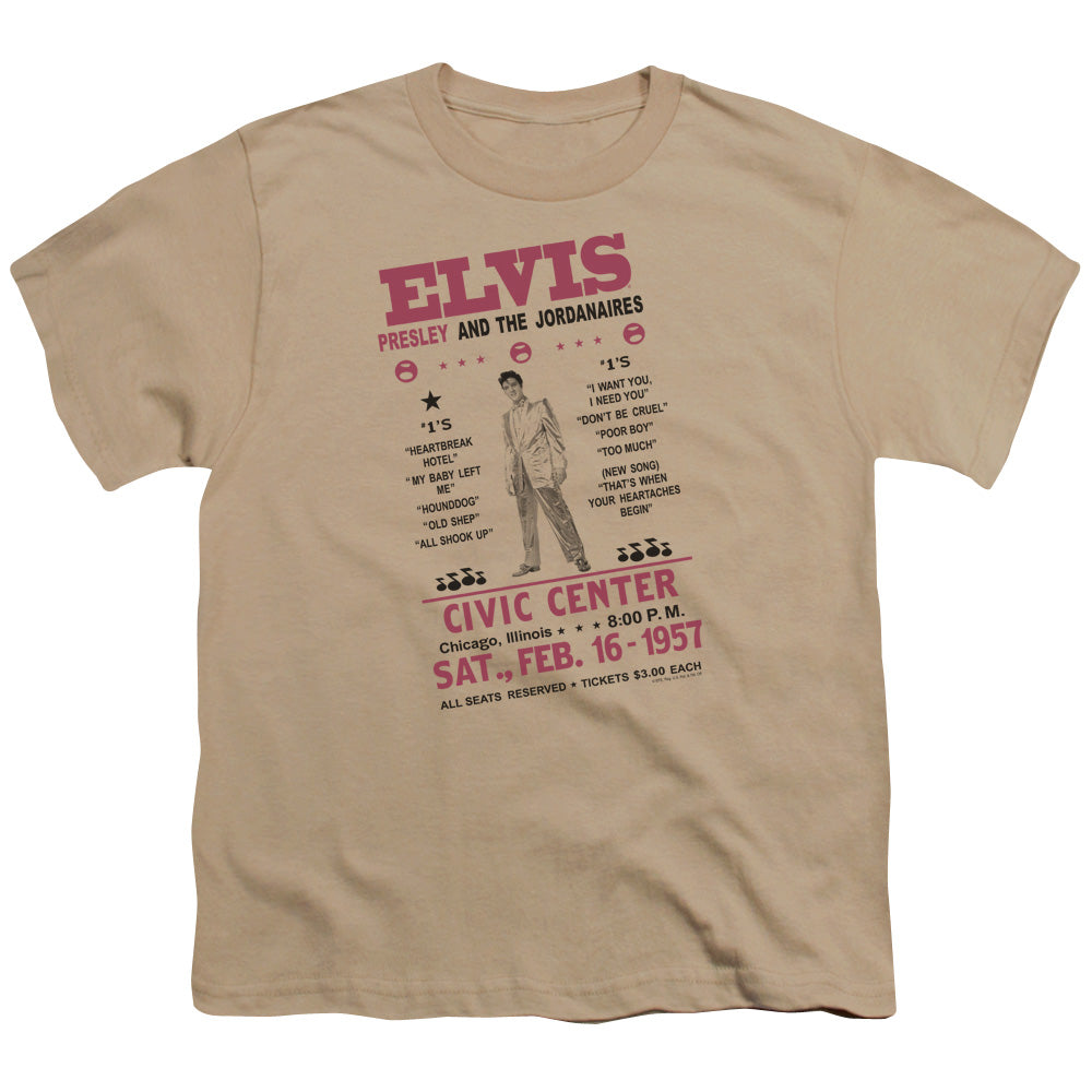 Elvis Presley - Jordanaires - Short Sleeve Youth 18/1 - Sand T-shirt