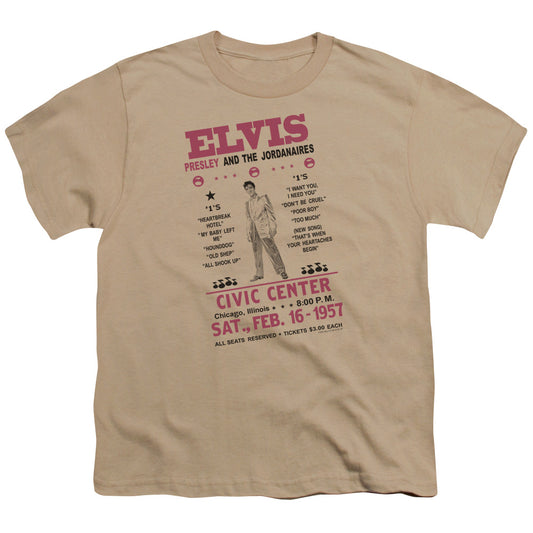 Elvis Presley - Jordanaires - Short Sleeve Youth 18/1 - Sand T-shirt