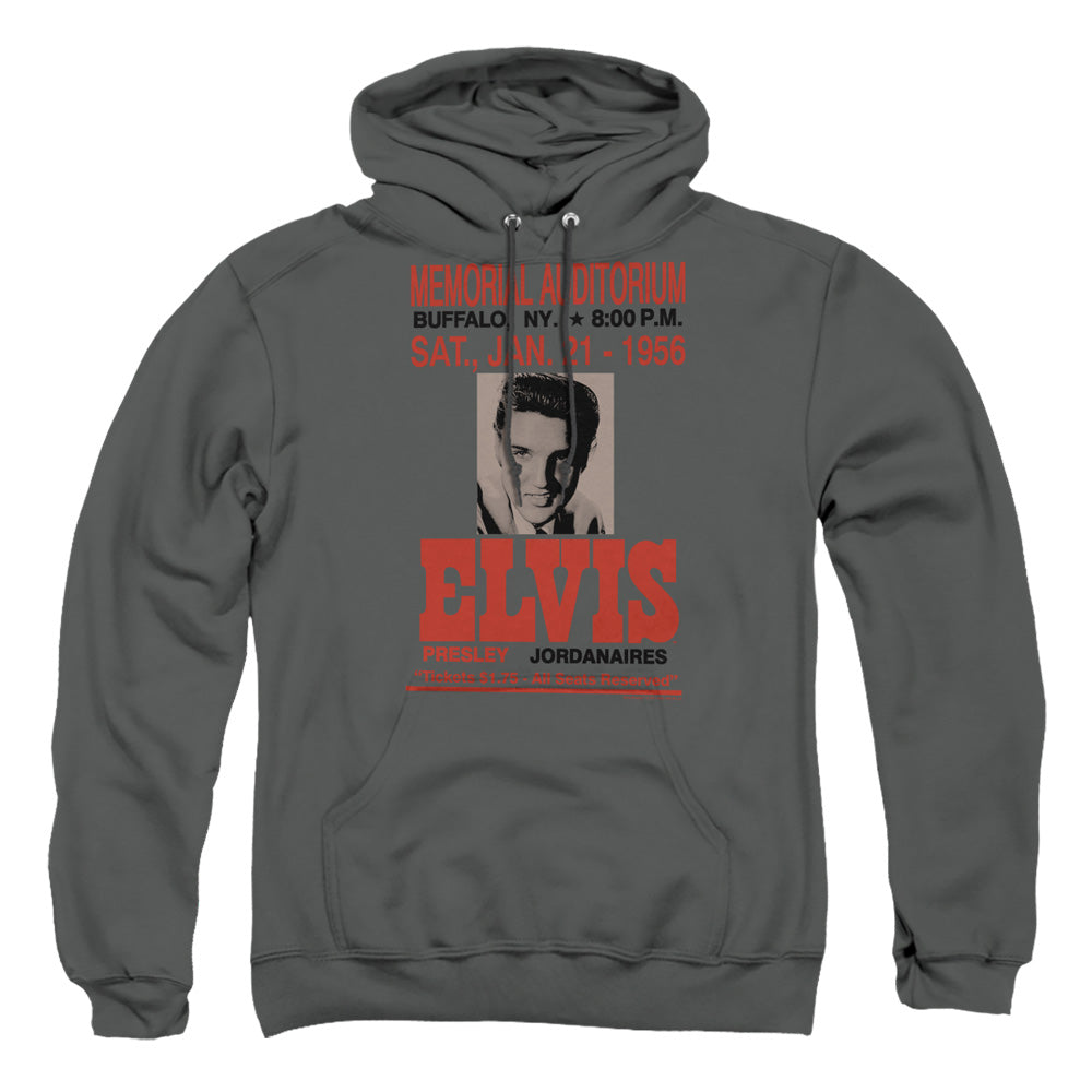 Elvis Presley - Buffalo 1956 - Adult Pull-over Hoodie - Charcoal