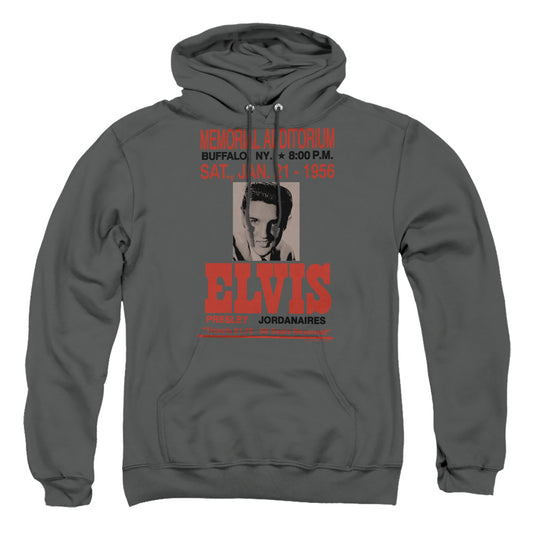 Elvis Presley - Buffalo 1956 - Adult Pull-over Hoodie - Charcoal