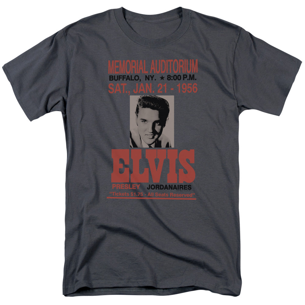 Elvis Presley - Buffalo 1956 - Short Sleeve Adult 18/1 - Charcoal T-shirt