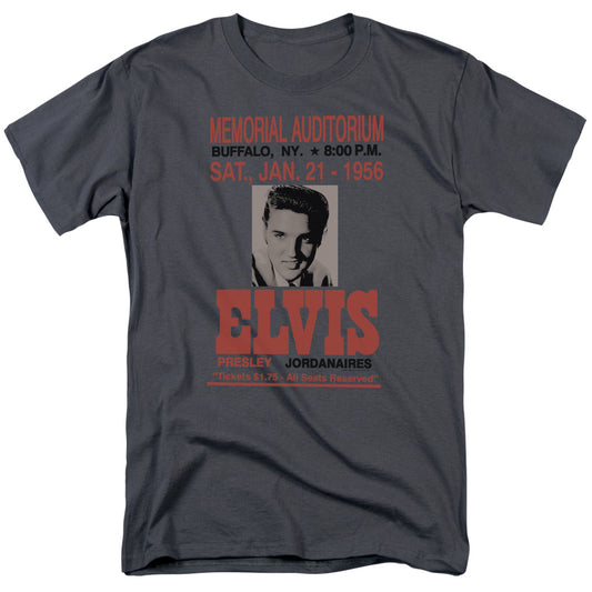 Elvis Presley - Buffalo 1956 - Short Sleeve Adult 18/1 - Charcoal T-shirt