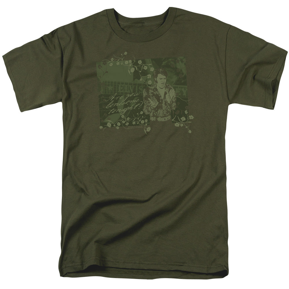 Elvis Presley - That 70s Elvis - Short Sleeve Adult 18/1 - Military Green T-shirt