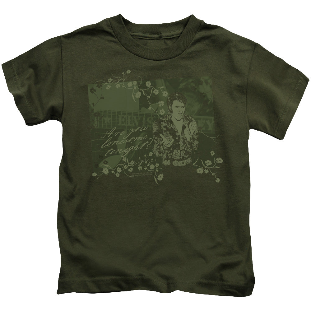 Elvis Presley - That 70s Elvis - Short Sleeve Juvenile 18/1 - Military Green T-shirt