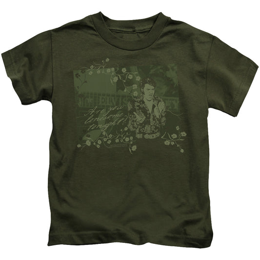 Elvis Presley - That 70s Elvis - Short Sleeve Juvenile 18/1 - Military Green T-shirt