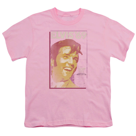 Elvis Presley - Trouble With Girls - Short Sleeve Youth 18/1 - Pink T-shirt