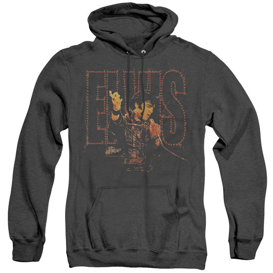 Elvis Presley - Take My Hand - Adult Heather Hoodie - Black