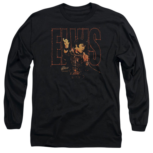 Elvis Presley - Take My Hand - Long Sleeve Adult 18/1 - Black T-shirt
