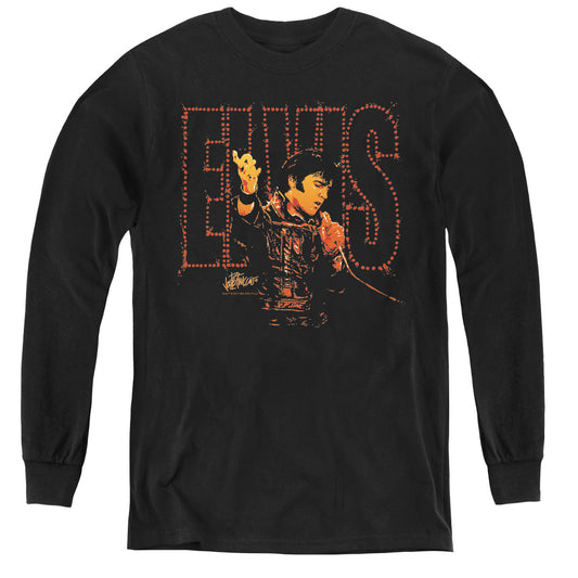 Elvis Presley - Take My Hand - Youth Long Sleeve Tee - Black