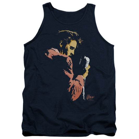 Elvis Presley - Early Elvis - Adult Tank - Navy