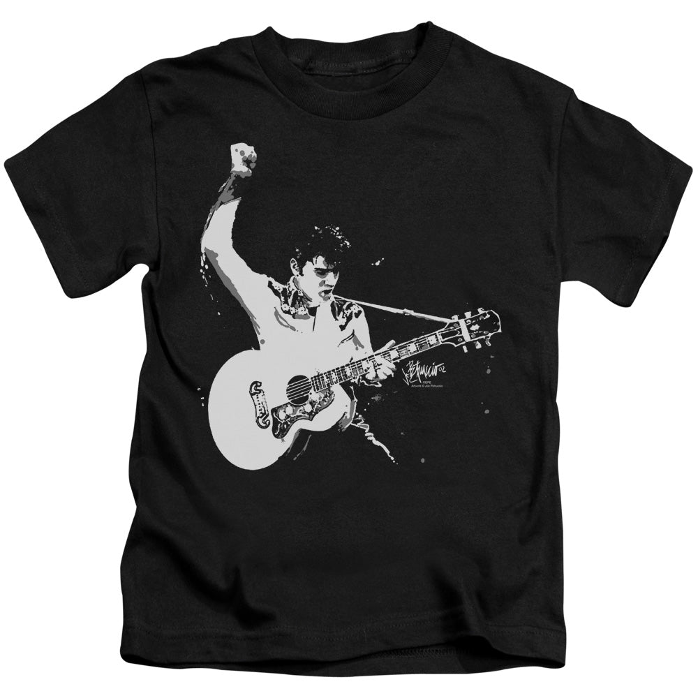 ELVIS PRESLEY BLACK AND WHITE GUITARMAN-S/S T-Shirt