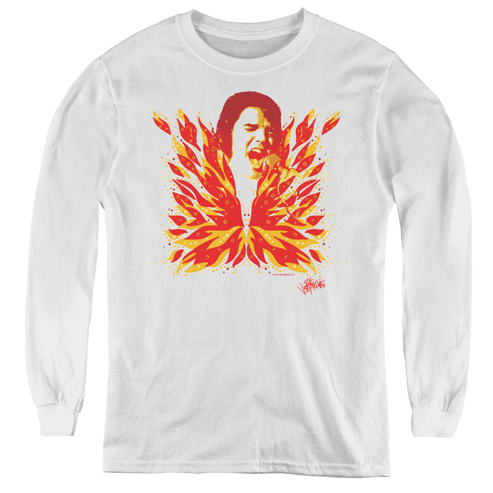 Elvis Presley - His Latest Flame - Youth Long Sleeve Tee - White