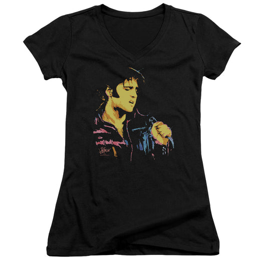 Elvis Presley - Neon Elvis - Junior V-neck - Black