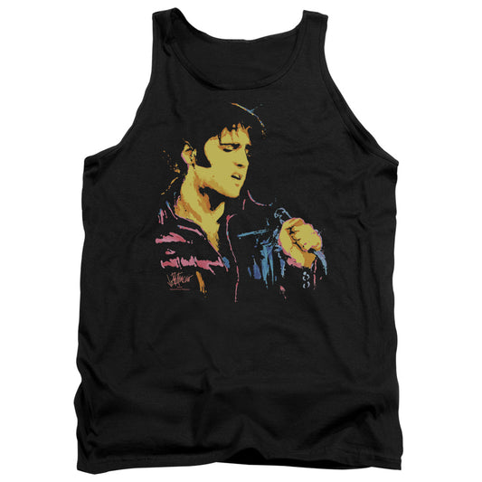 Elvis Presley - Neon Elvis - Adult Tank - Black