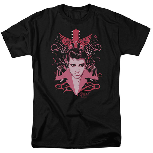 Elvis Presley - Lets Face It - Short Sleeve Adult 18/1 - Black T-shirt
