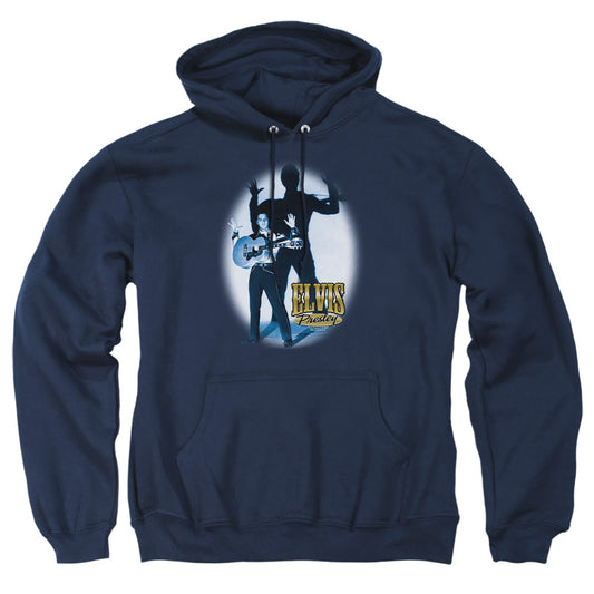 Elvis Presley - Hands Up - Adult Pull-over Hoodie - Navy