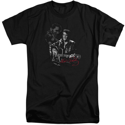 Elvis Presley - Show Stopper - Short Sleeve Adult Tall - Black T-shirt