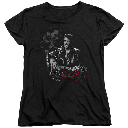 Elvis Presley - Show Stopper - Short Sleeve Womens Tee - Black T-shirt