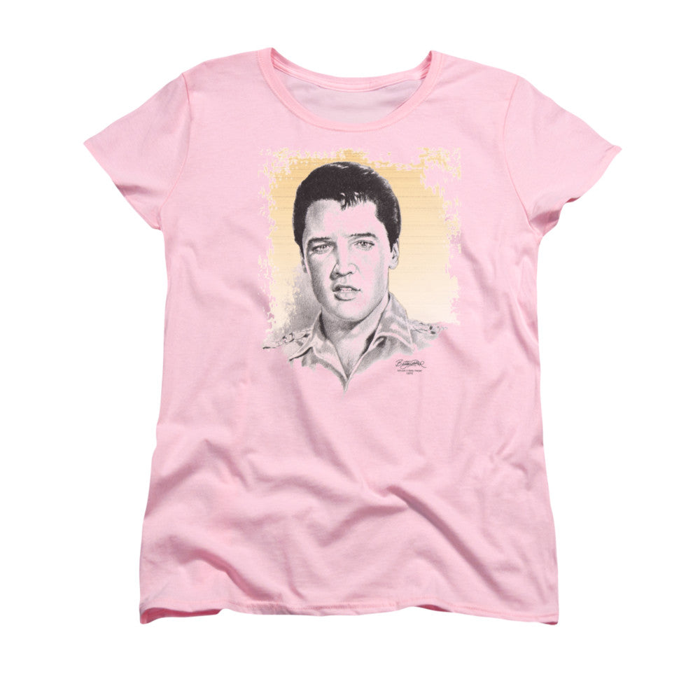 ELVIS PRESLEY MATINEE IDOL - S/S WOMENS TEE - PINK T-Shirt