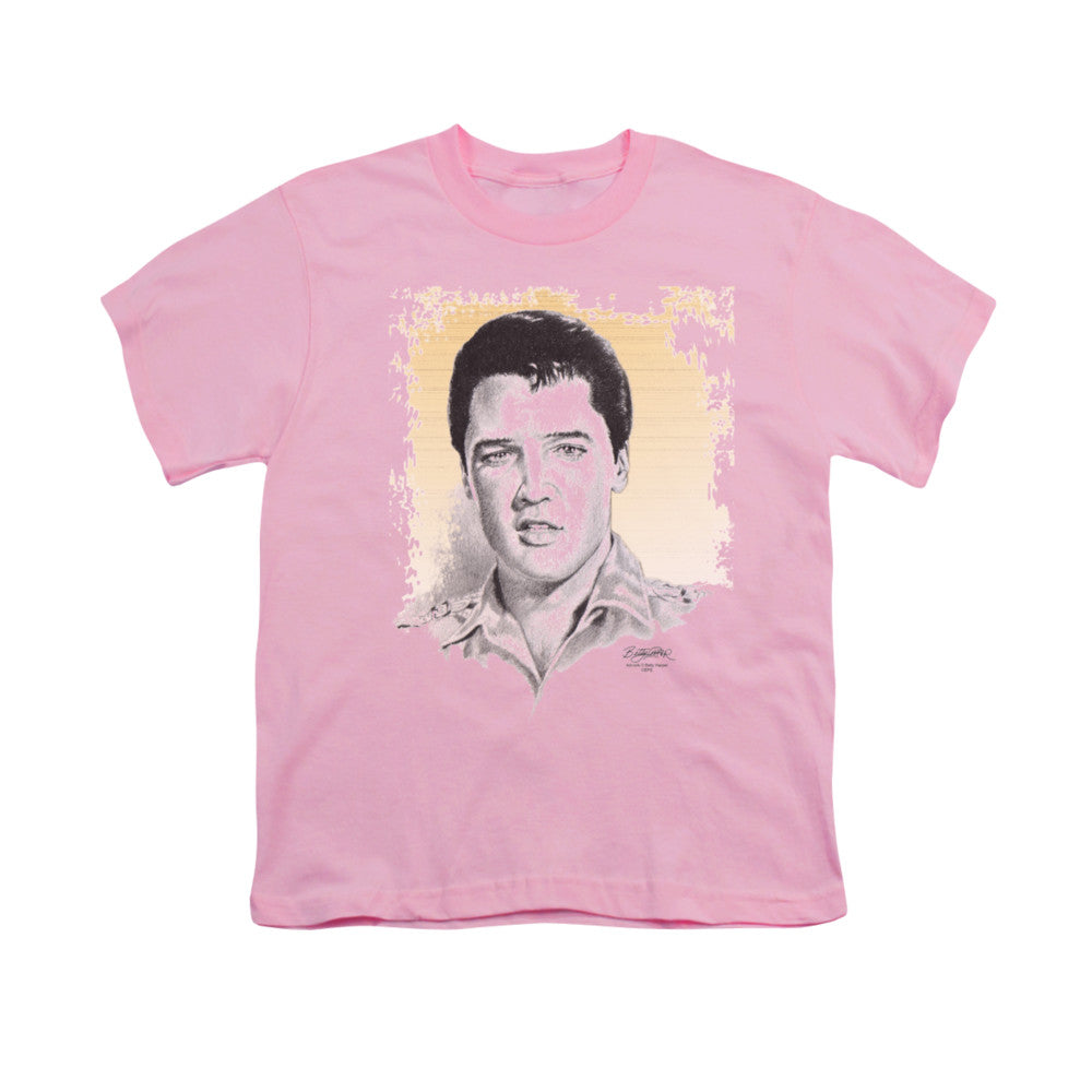Elvis Presley - Matinee Idol - Short Sleeve Youth 18/1 - Pink T-shirt
