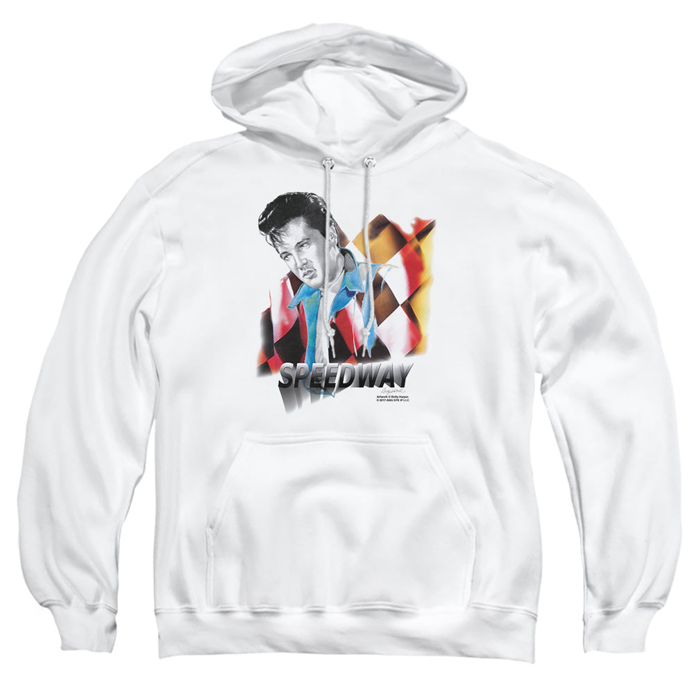 Elvis Presley - Speedway - Adult Pull-over Hoodie - White