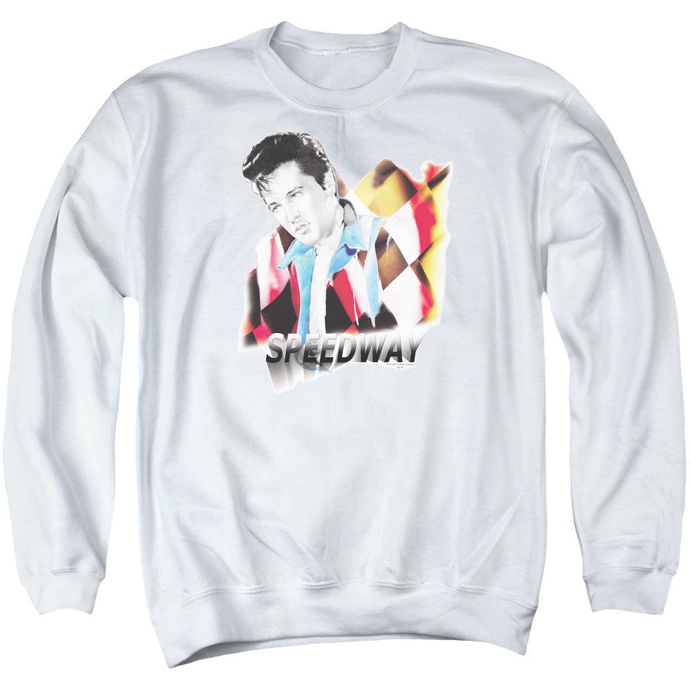 Elvis Presley - Speedway - Adult Crewneck Sweatshirt - White