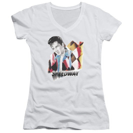 Elvis Presley - Speedway - Junior V-neck - White
