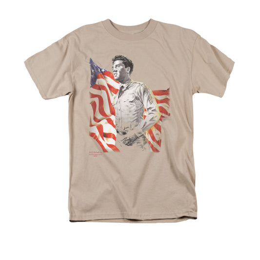 Elvis Presley - Freedom - Short Sleeve Adult 18/1 - Sand T-shirt