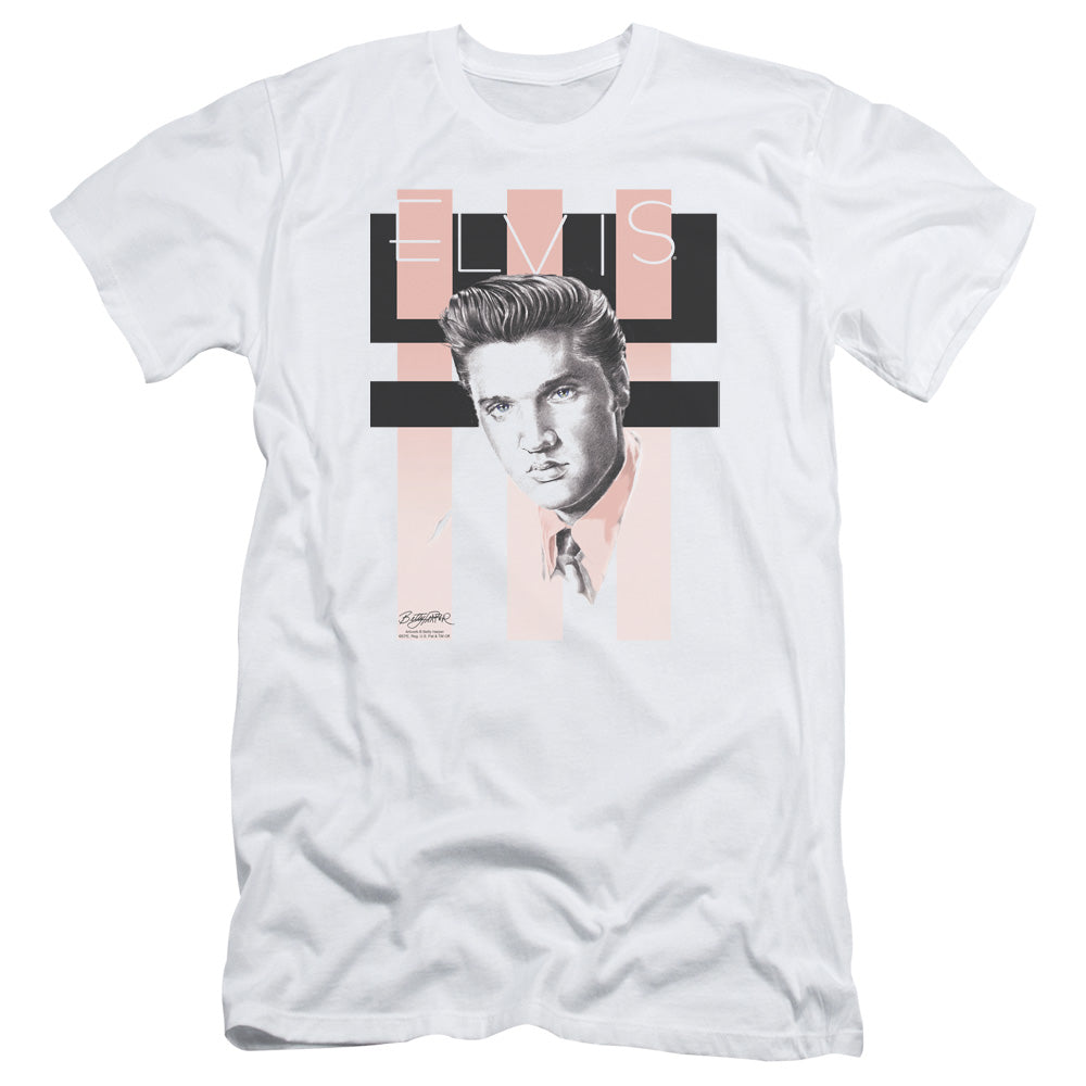 Elvis Presley - Retro - Short Sleeve Adult 30/1 - White T-shirt