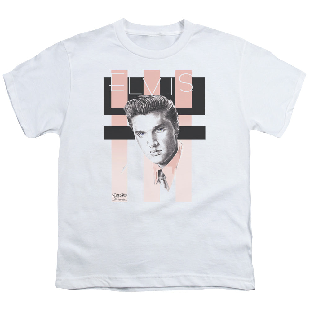 Elvis Presley - Retro - Short Sleeve Youth 18/1 - White T-shirt