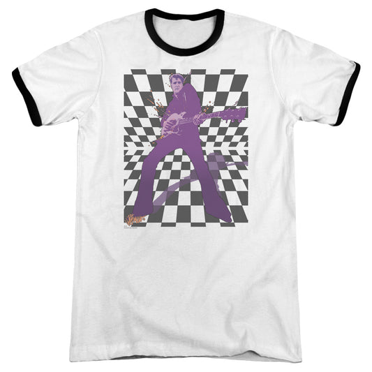 Elvis Presley - Lets Rock - Adult Ringer - White/black