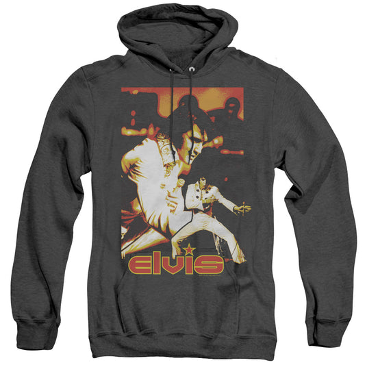 Elvis Presley - Showman - Adult Heather Hoodie - Black