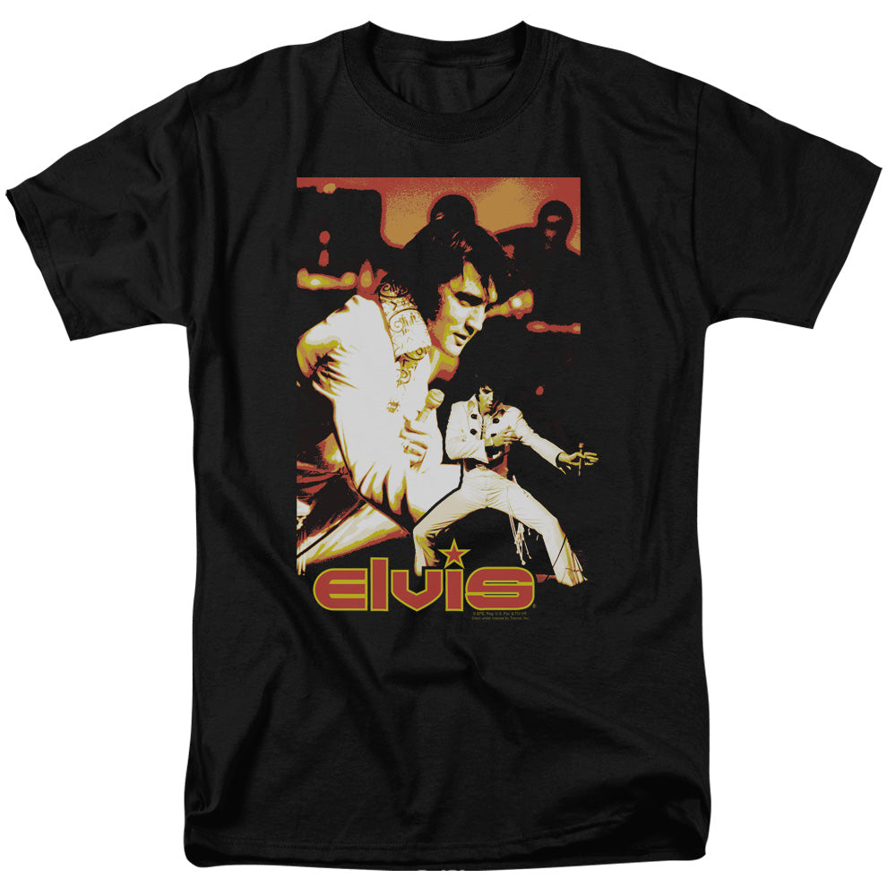 Elvis Presley - Showman - Short Sleeve Adult 18/1 - Black T-shirt