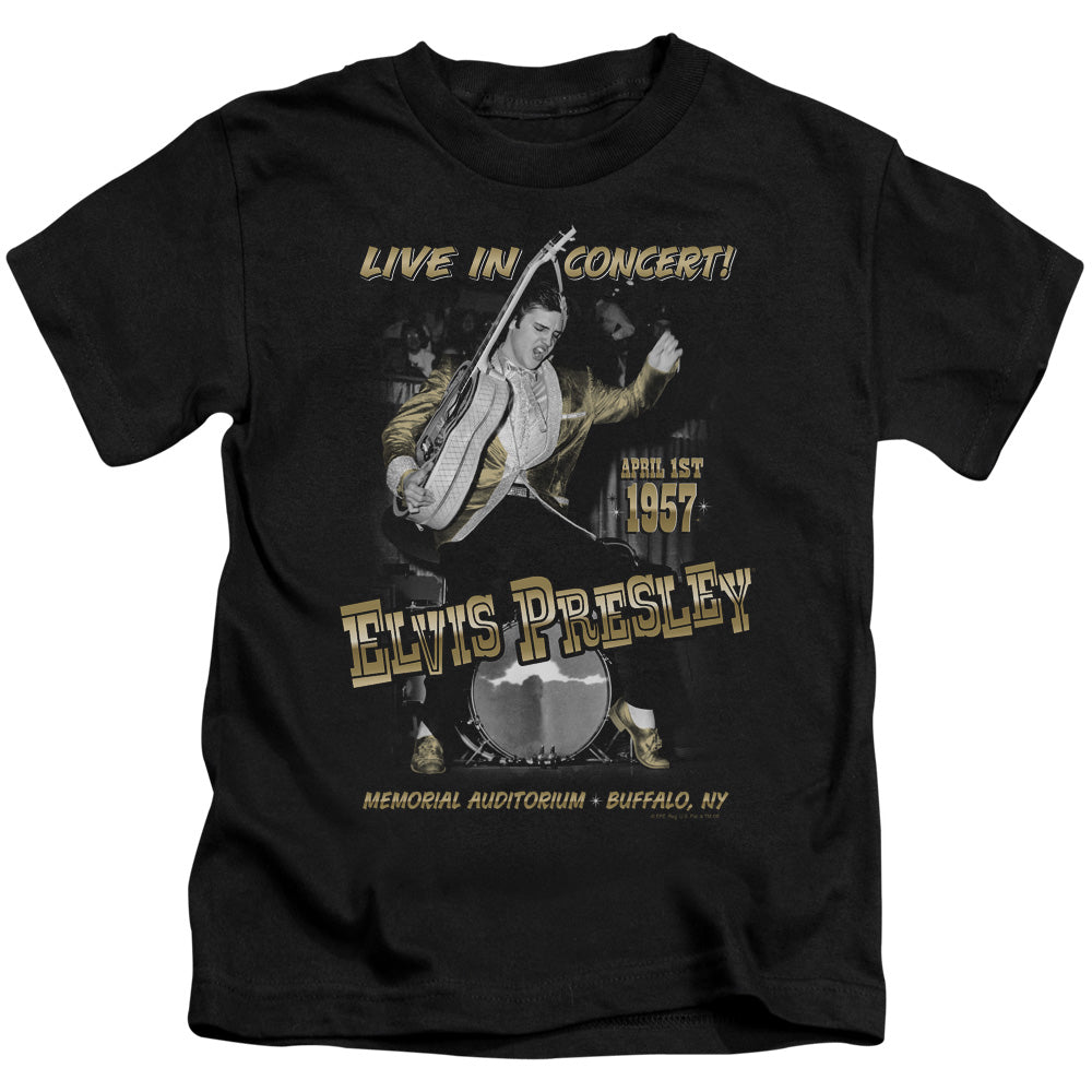 ELVIS PRESLEY LIVE IN BUFFALO - S/S JUVENILE 18/1 - BLACK - T-Shirt