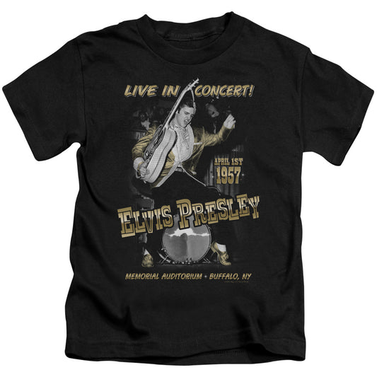 ELVIS PRESLEY LIVE IN BUFFALO - S/S JUVENILE 18/1 - BLACK - T-Shirt
