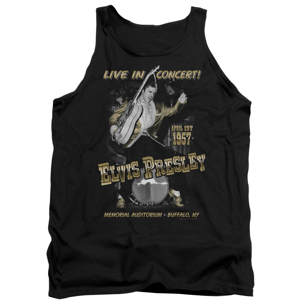Elvis Presley - Live In Buffalo - Adult Tank - Black