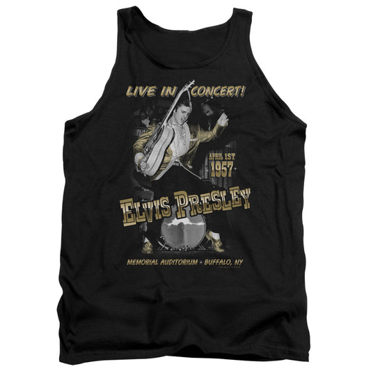 Elvis Presley - Live In Buffalo - Adult Tank - Black