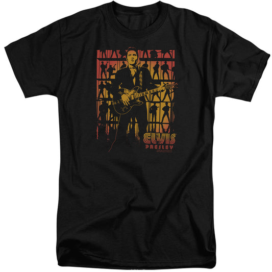 Elvis Presley - Comeback Spotlight - Short Sleeve Adult Tall - Black T-shirt
