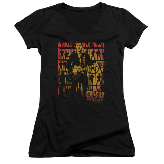 Elvis Presley - Comeback Spotlight - Junior V-neck - Black